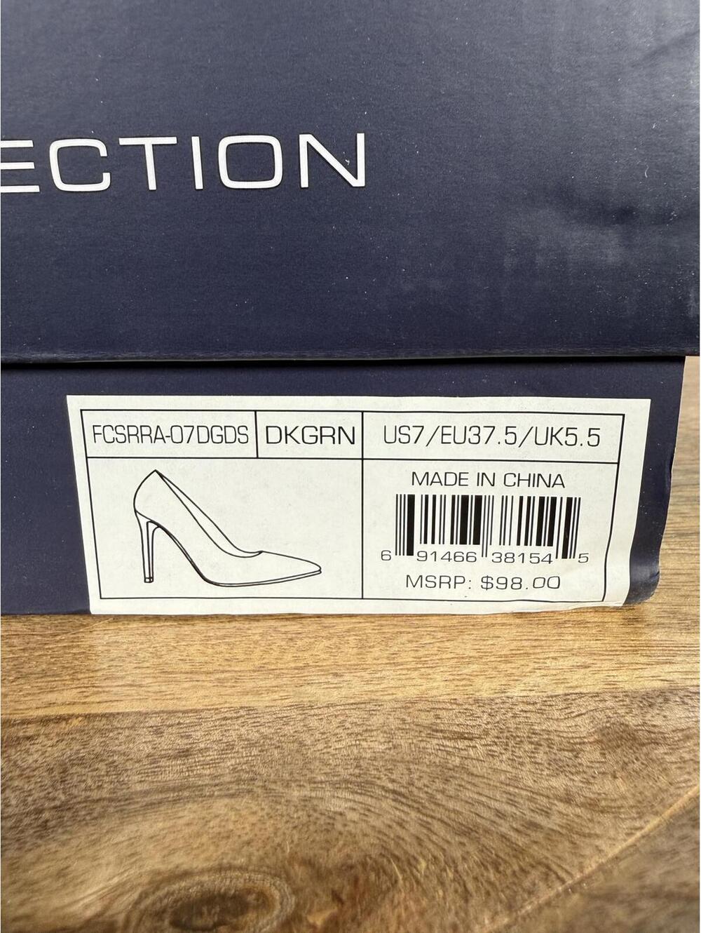 French Connection Womens Sierra Pointed Toe Pumps Green Size 7 NWB - Picture 6 of 13